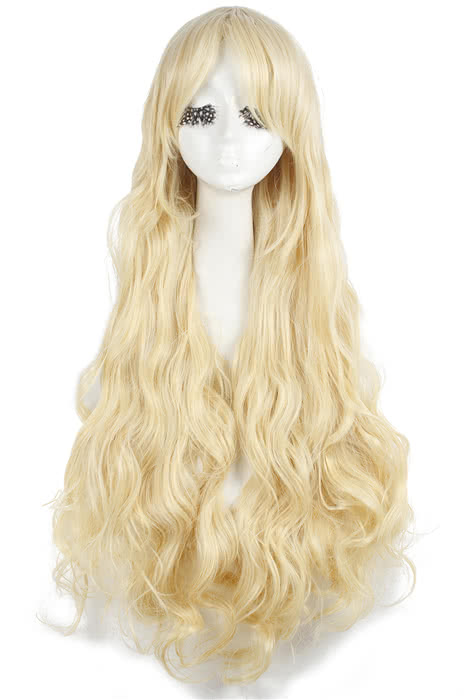 90cm Long Wave Amagi Brilliant Park Latifah Fullanza Cosplay Wig