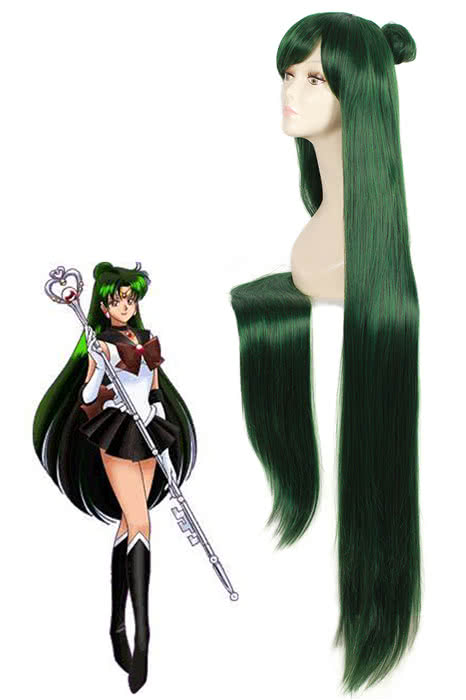 100cm Long Cosplay Wig of Sailor Pluto Meiou Setsun