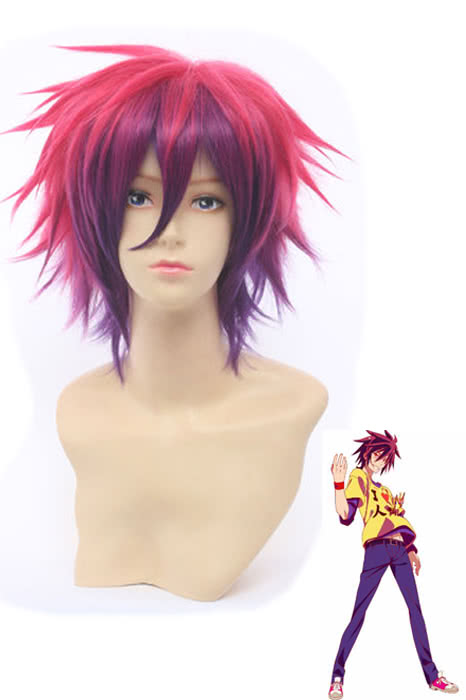 No Game No Life Sora Cosplay Wigs Gradient color Hair Wigs