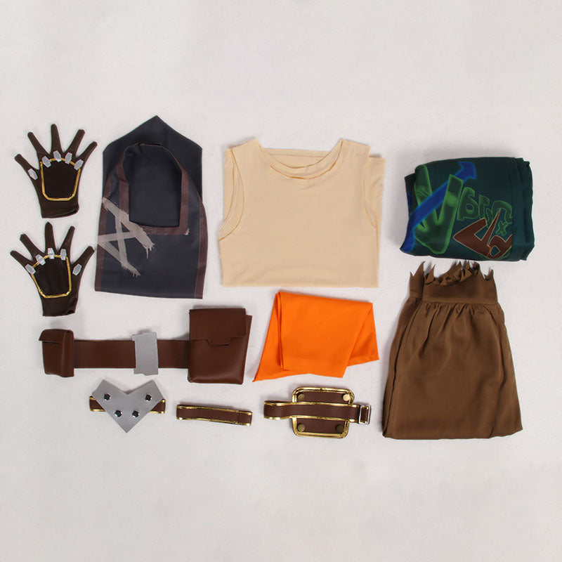 LOL Arcane League of Legends Ekko Cosplay Costume Halloween Costume