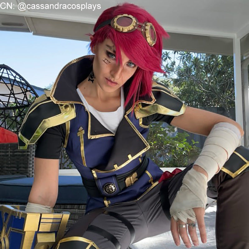 LOL Arcane Season 2 Vi Cosplay Costume Halloween Costume