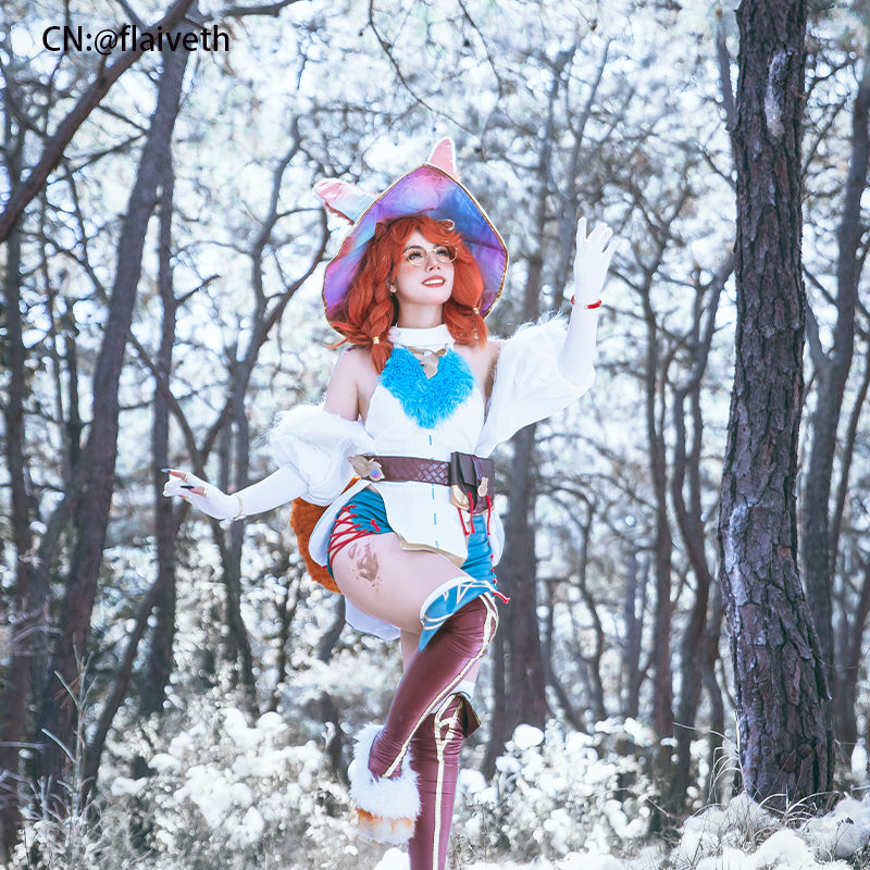 LOL Aurora Short Orange Cosplay Wig