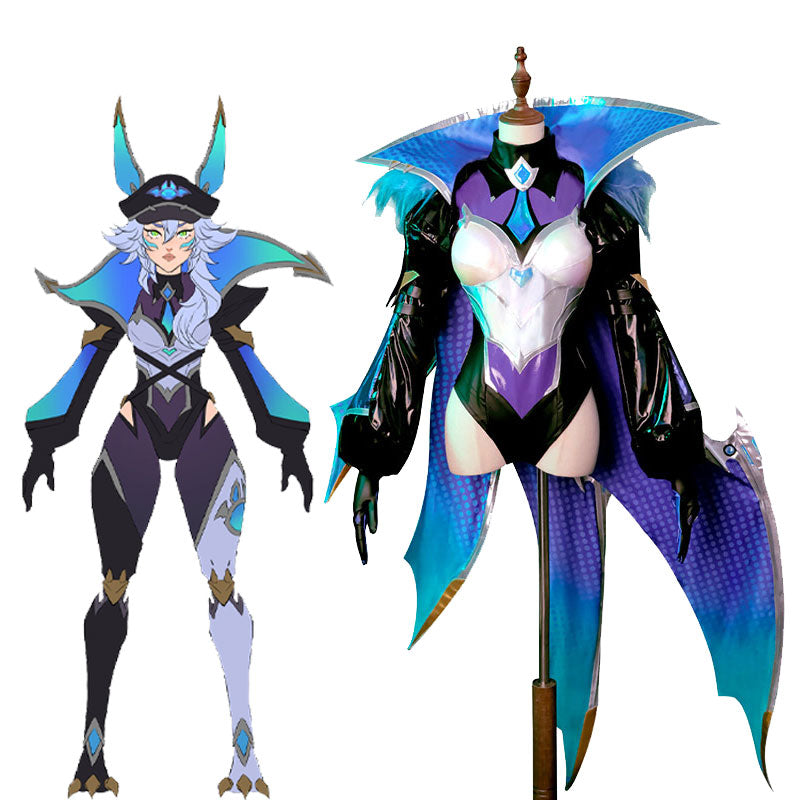 Last Batch LOL Battle Bat Xayah Cosplay Costume Halloween Costume