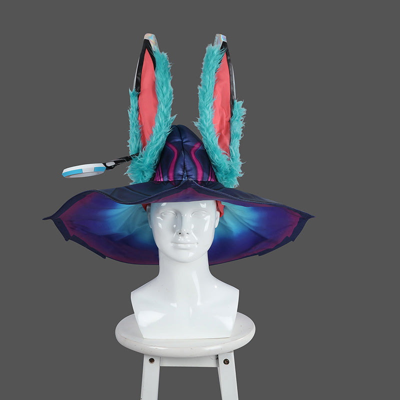 LOL Battle Bunny Aurora Cosplay Costume with Tails&Hat