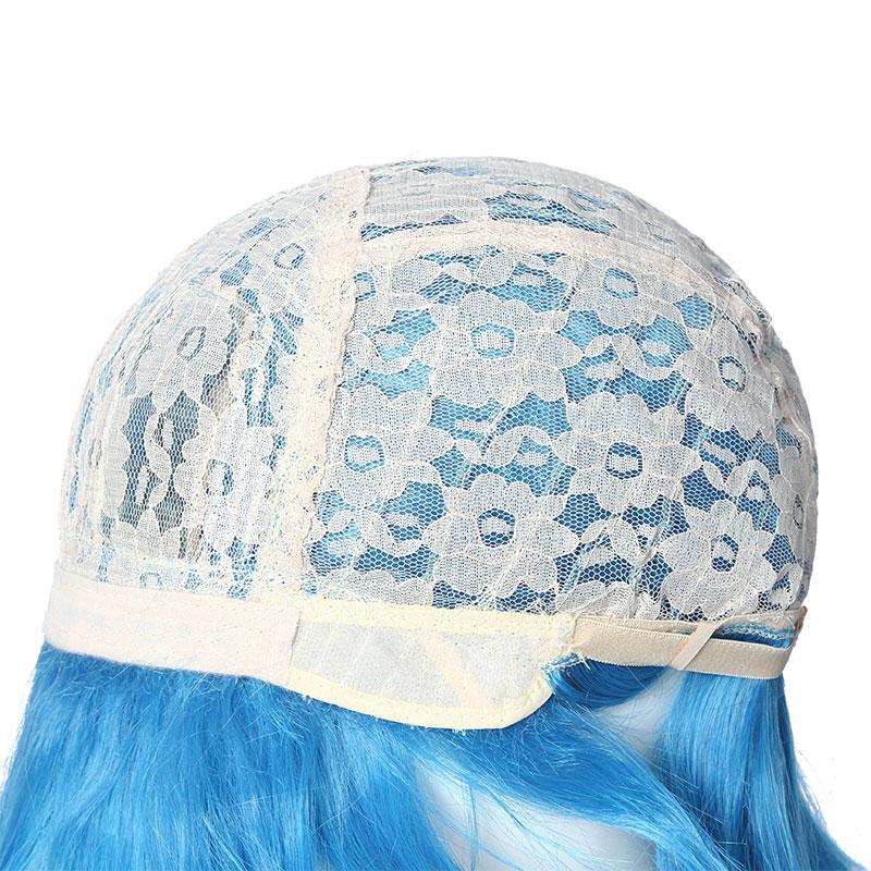 LOL Gwen Blue Gradient Ponytail Wavy Long Cosplay Wigs Halloween wig
