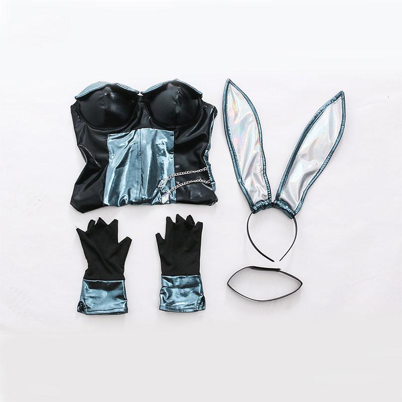 LOL KDA Kaisa Fanart Bunny Girl Cosplay Costume
