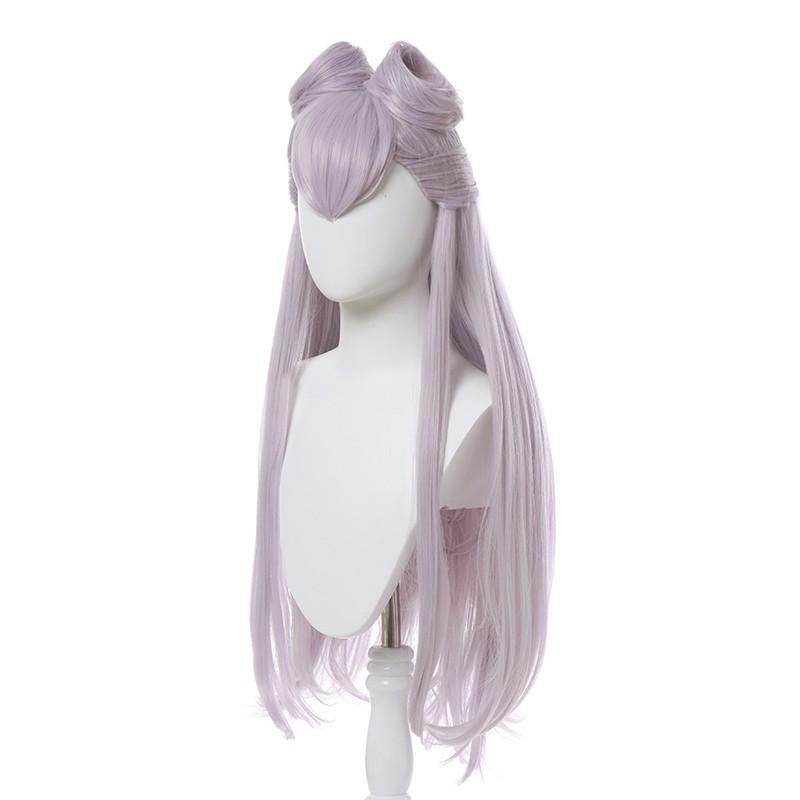 LOL KDA All Out Evelynn Purple Light Long Cosplay Wigs