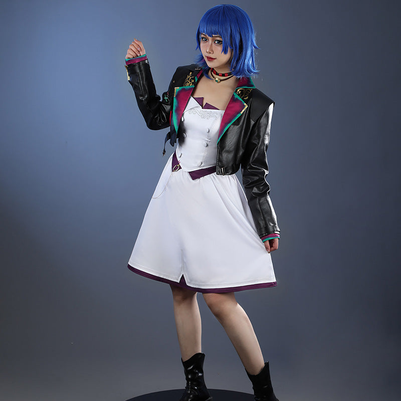LOL League of Legends Arcane Season 2 Universe Jinx Powder Dress Cosplay Costume