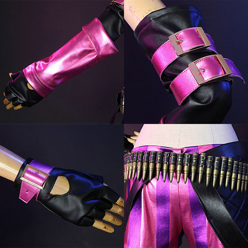 LOL Loose Cannon Jinx Sexy Uniform Made Cosplay Costumes Halloween Costume