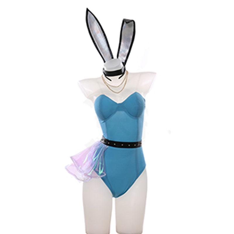 LOL KDA Seraphine Bunny Gril Fanart Cosplay Costume