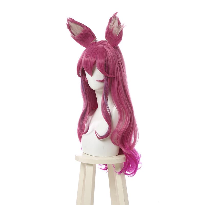 LOL Spirit Blossom Ahri Pink Mixed Long Cosplay Wigs Halloween wig