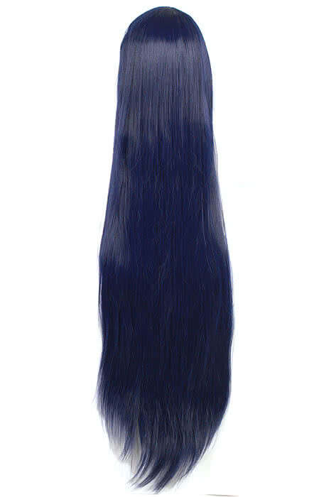 LOL the Nine-Tailed Fox Ahri Long Deep Blue Game Cosplay Woman Wigs