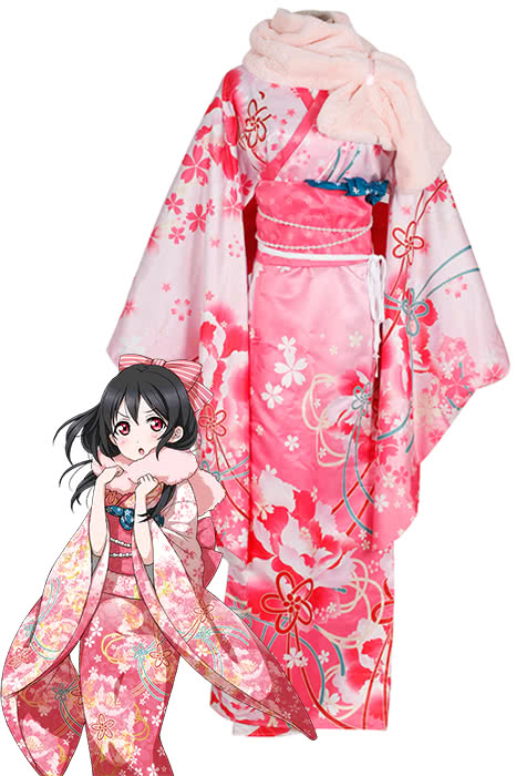 Love Live School Idol Project Nico Yazawa kimono Cosplay Costume