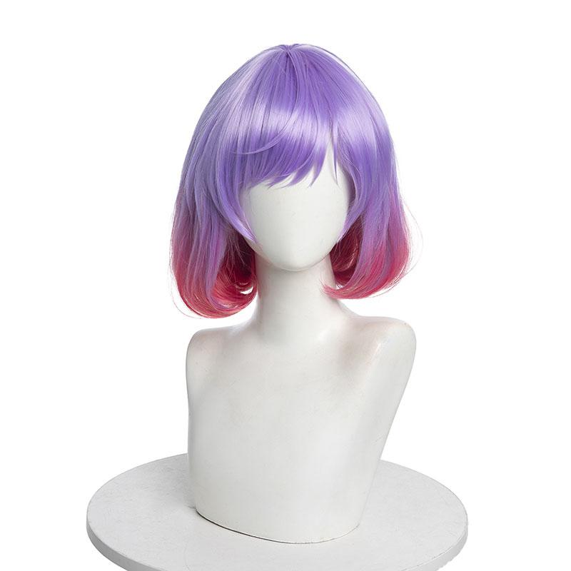 Astrum Luna Pink Purple Gradient Short Bob Cosplay Wigs
