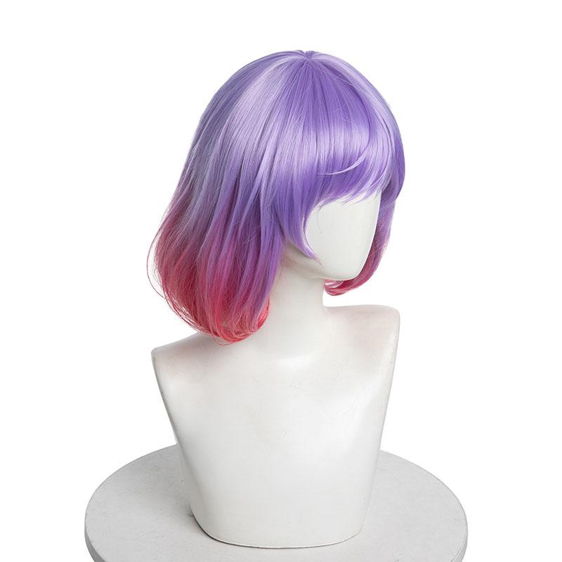 Astrum Luna Pink Purple Gradient Short Bob Cosplay Wigs