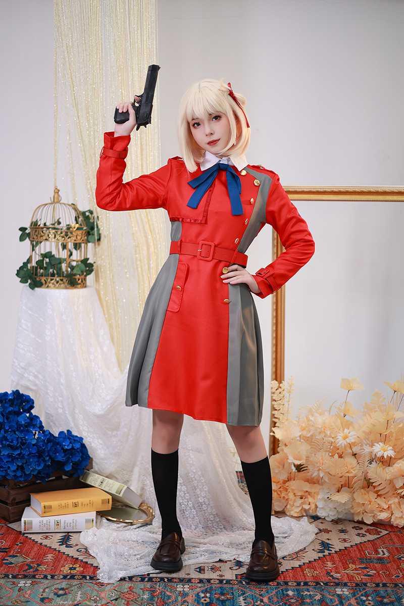 Lycoris Recoil Chisato Nishikigi Cosplay Costume