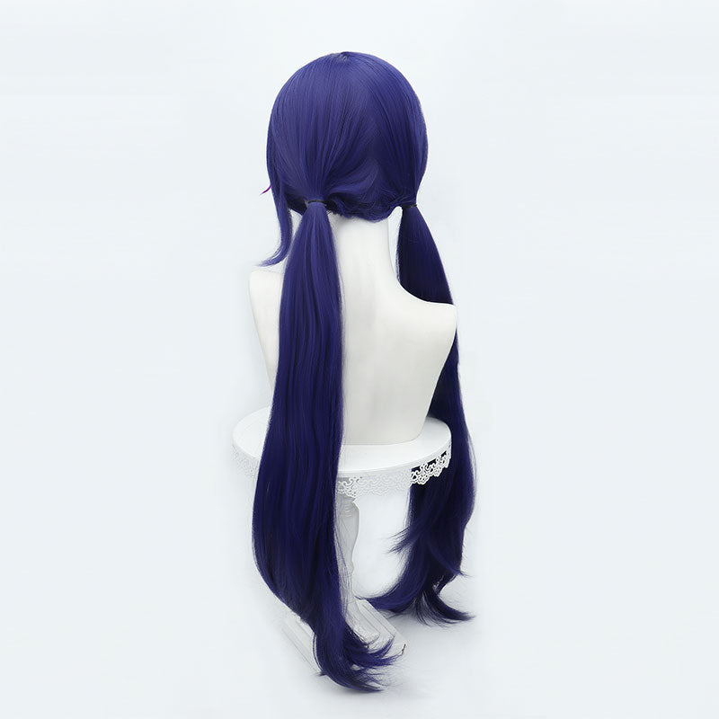 MiSide Mita Dark Blue Long Cosplay Wig