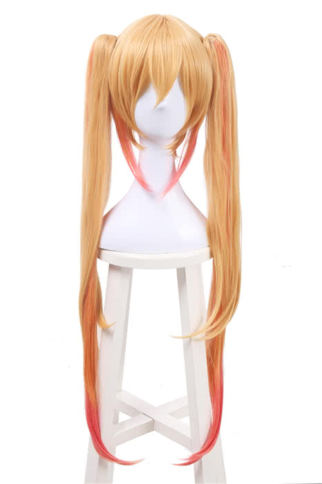 Miss Kobayashi's Dragon Maid Tohru Long Golden Cosplay Wigs