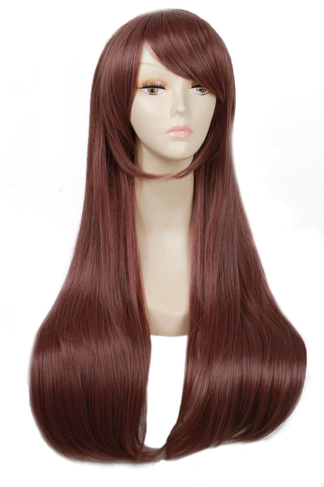 75cm Long Straight Auburn Cosplay Wig