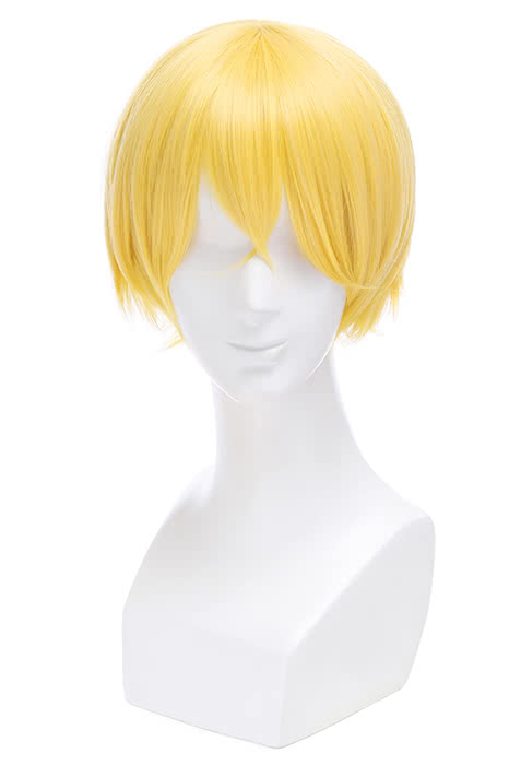Shiwa Su Kakeru Anime Cosplay Wigs Short Yellow Wigs ML227