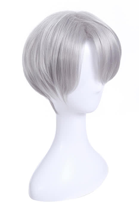 Yuri on Ice Victor Nikiforov Cosplay Wigs Men Short Light Gray Wigs