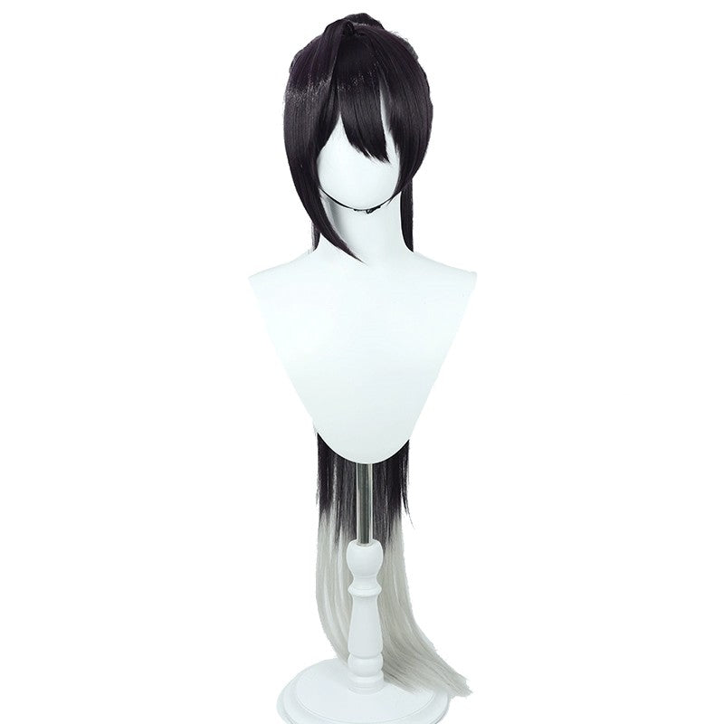 Nikke Goddess Of Victory Sin Black Mixed Grey Cosplay Wigs