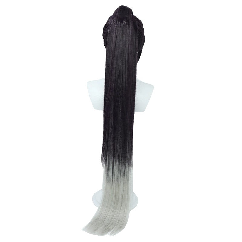 Nikke Goddess Of Victory Sin Black Mixed Grey Cosplay Wigs