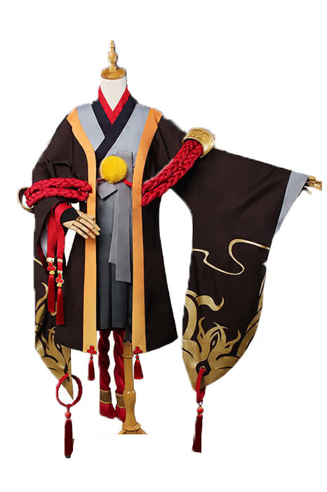 Onmyoji Yin Yang Master Initial Value Brown Game Cosplay Kimono Outfits