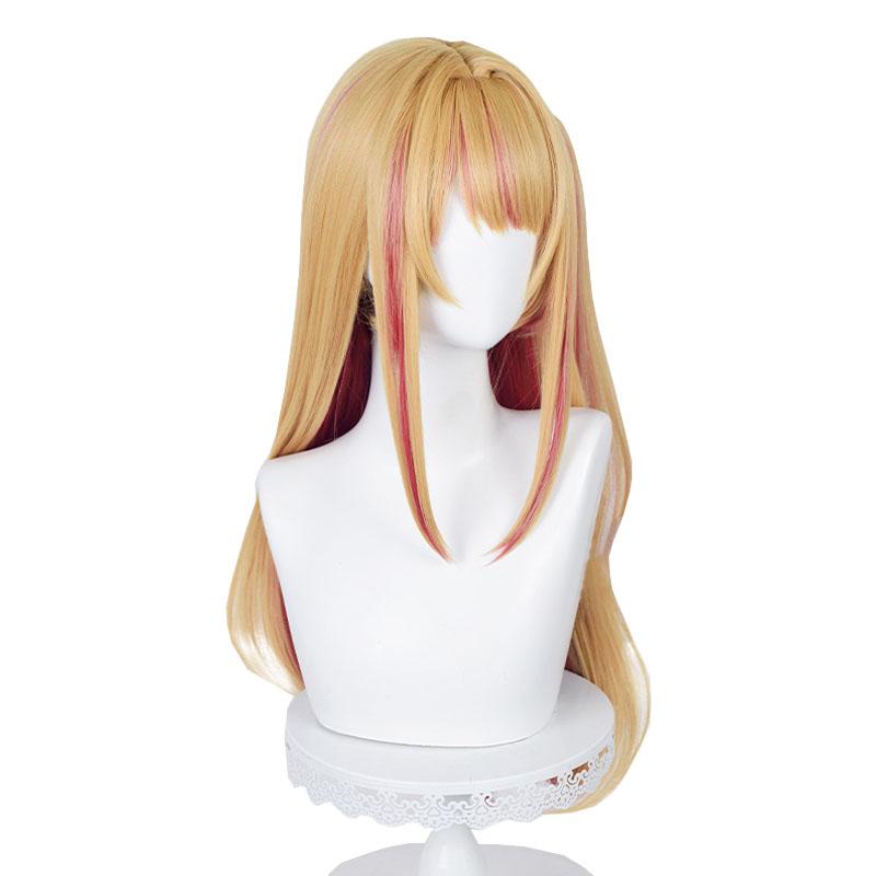 Oshi no Ko Ruby Hoshino Blonde Mixed Red Cosplay Wigs