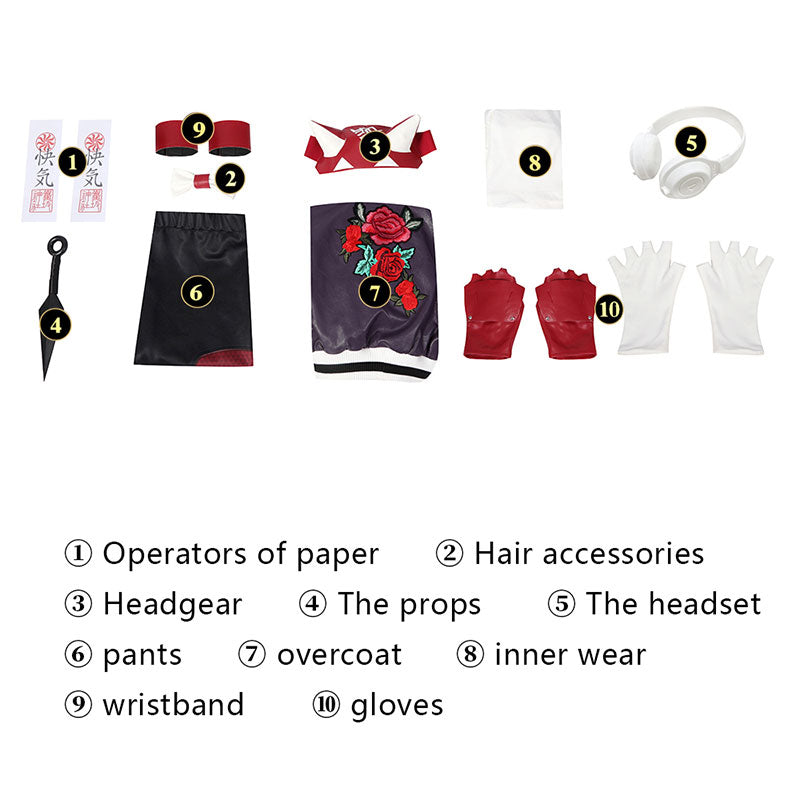 Overwatch 2 Kiriko Cosplay Costume Fullset