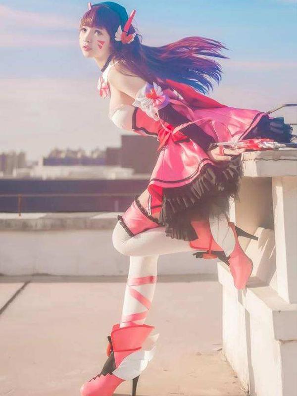 OW Game D.Va DVA Hana Song Colleague Cosplay Costume
