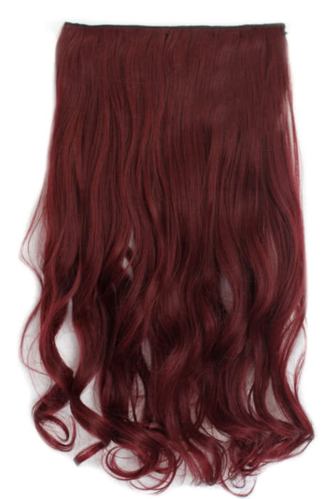 5 Colors Colorful 50cm Long Curly / Wave Clip in Hair Extensions