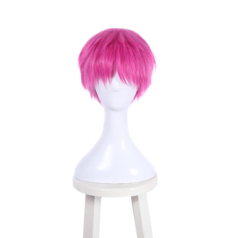 Saiki Kusuo no sai-nan Saiki Kusuo Pink Short Cosplay Wigs