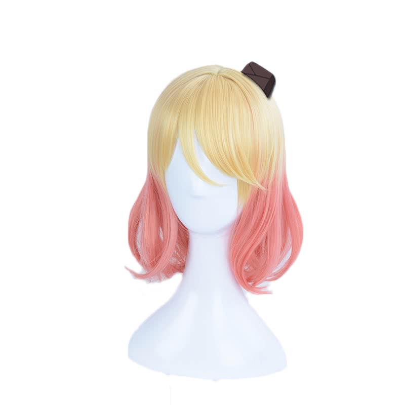 Satsuriku no Tenshi Catherine¡¤Ward Anime Pink And Yellow Mixed Cosplay Wigs