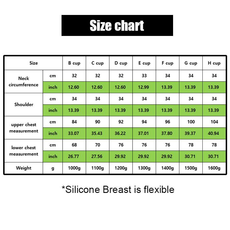 Silicone Breast Forms Fake Artificial Boobs Cosplay Chest Prop
