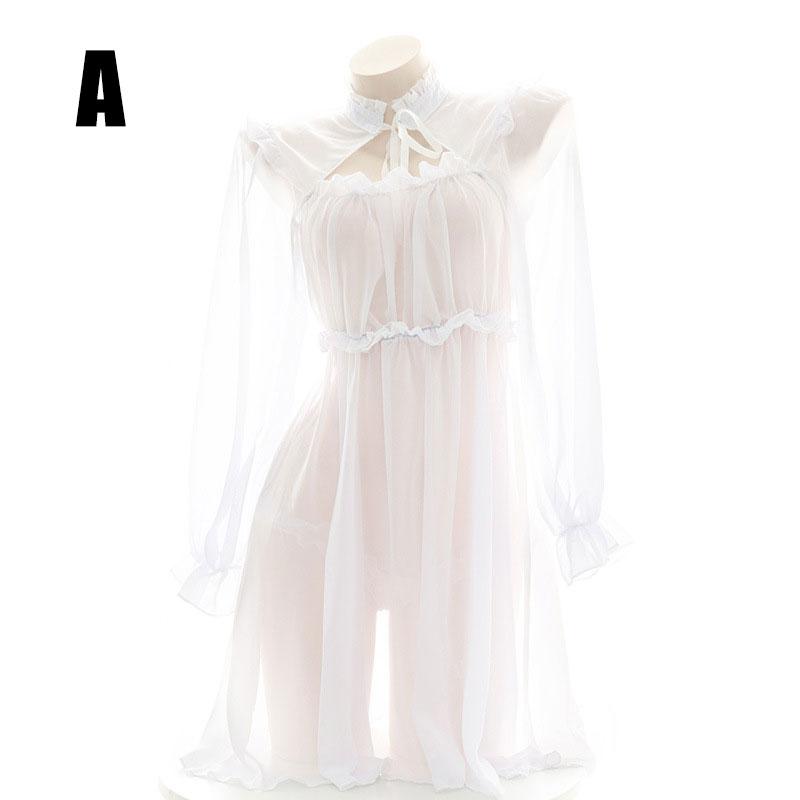Translucent Chiffon Pajama 2 Color Cosplay Costume