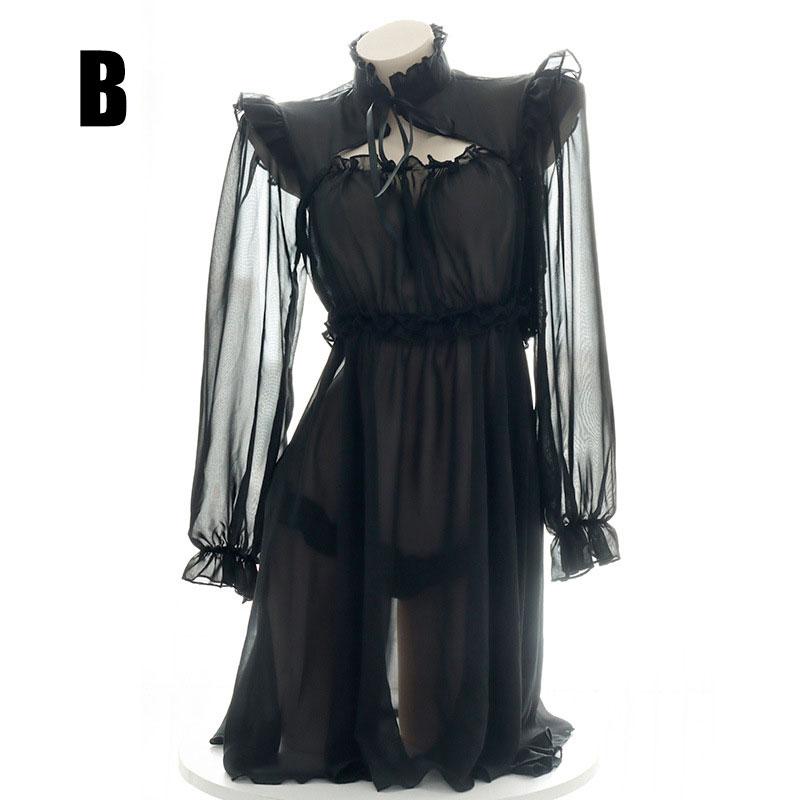 Translucent Chiffon Pajama 2 Color Cosplay Costume
