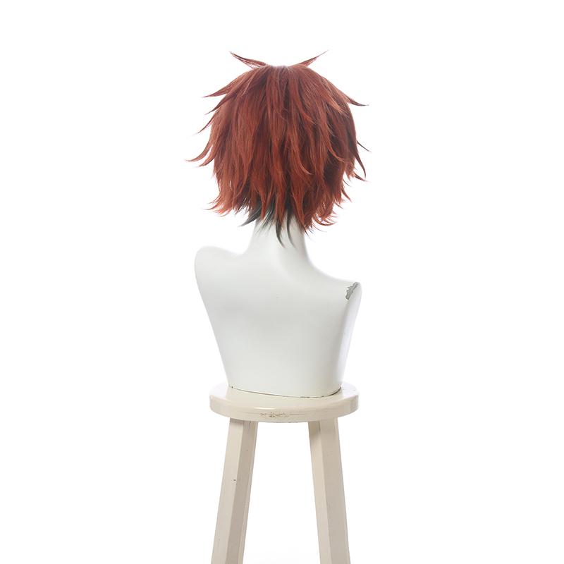 Twisted Wonderland Ace Trappola Short Dark Orange Cosplay Wigs