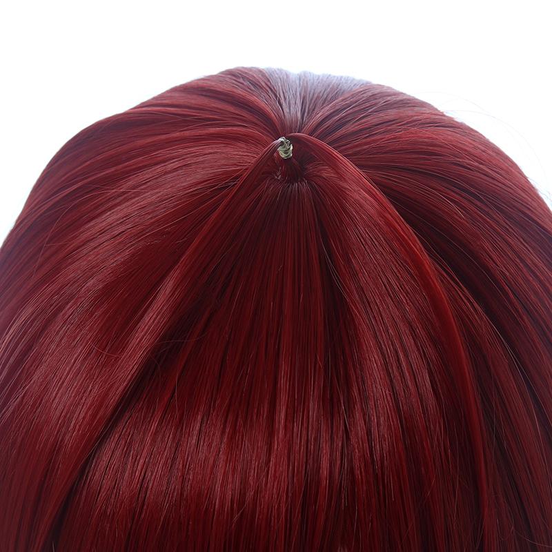 Twisted Wonderland Riddle Rosehearts Short Brownish Red Cosplay Wigs