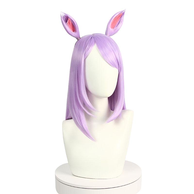 Uma Musume: Pretty Derby Mejiro McQueen Purple Cosplay Wigs With Ears