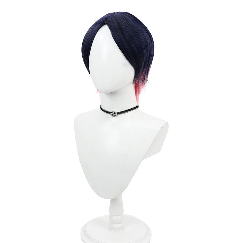 Valorant Clove Blue Mixed Pink Cosplay Wig