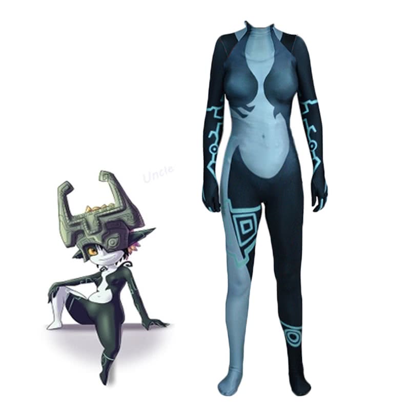 Video?Game?TLOZ??Midna£¨Briella?Hellscythe£©Tights Cosplay Costume