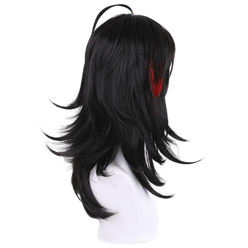 Virtual YouTuber LUXIEM Vox Akuma Black Red Long Cosplay Wigs