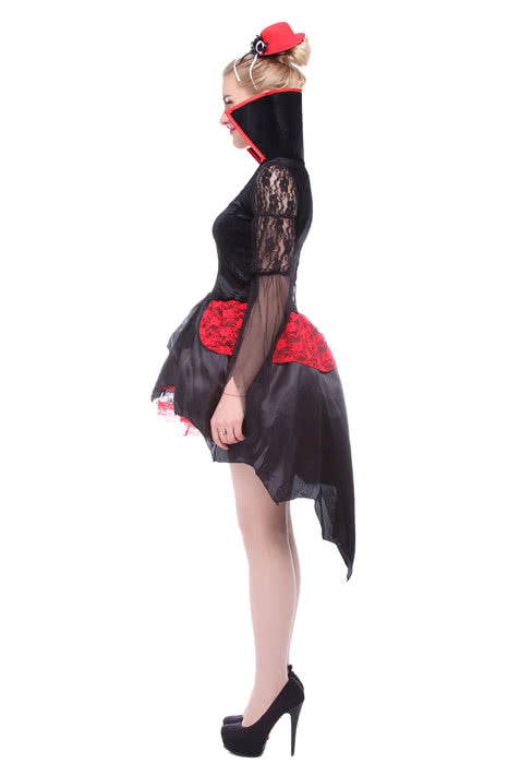 Women Girl Sexy Black Halloween Party Dress Cosplay Costume