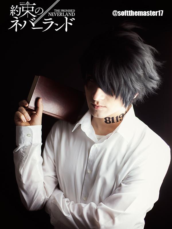 The Promised Neverland Ray Black Short Cosplay Wigs