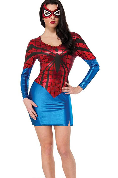 Sexy SpiderWoman Halloween Cosplay Costumes