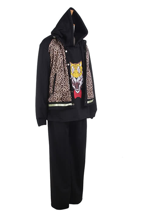 Yuri on Ice Yuri Plisetsky Daily Wear Leopard Print Sports Suits Cosplay Costumes
