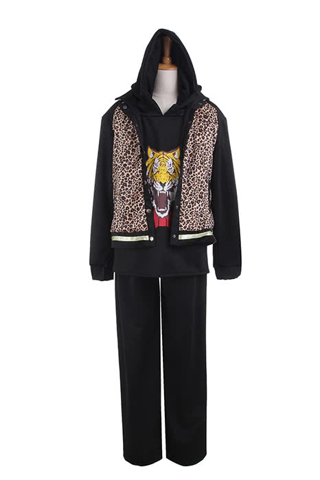 Yuri on Ice Yuri Plisetsky Daily Wear Leopard Print Sports Suits Cosplay Costumes