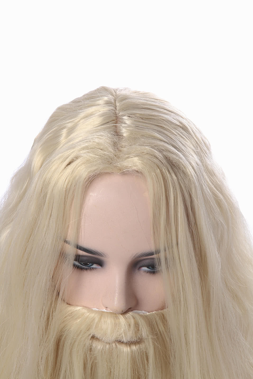 Albus Dumbledore Long Curly Silver White Movie Cosplay Man Wigs