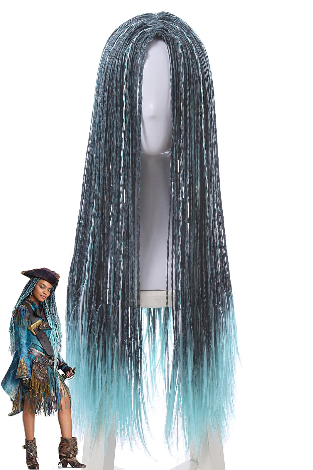 Descendants 2 Uma Movie 70cm Mixed Color Cosplay Wigs